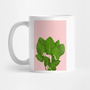 Modern House plant in pink 10, Abstract Plant Art Mug